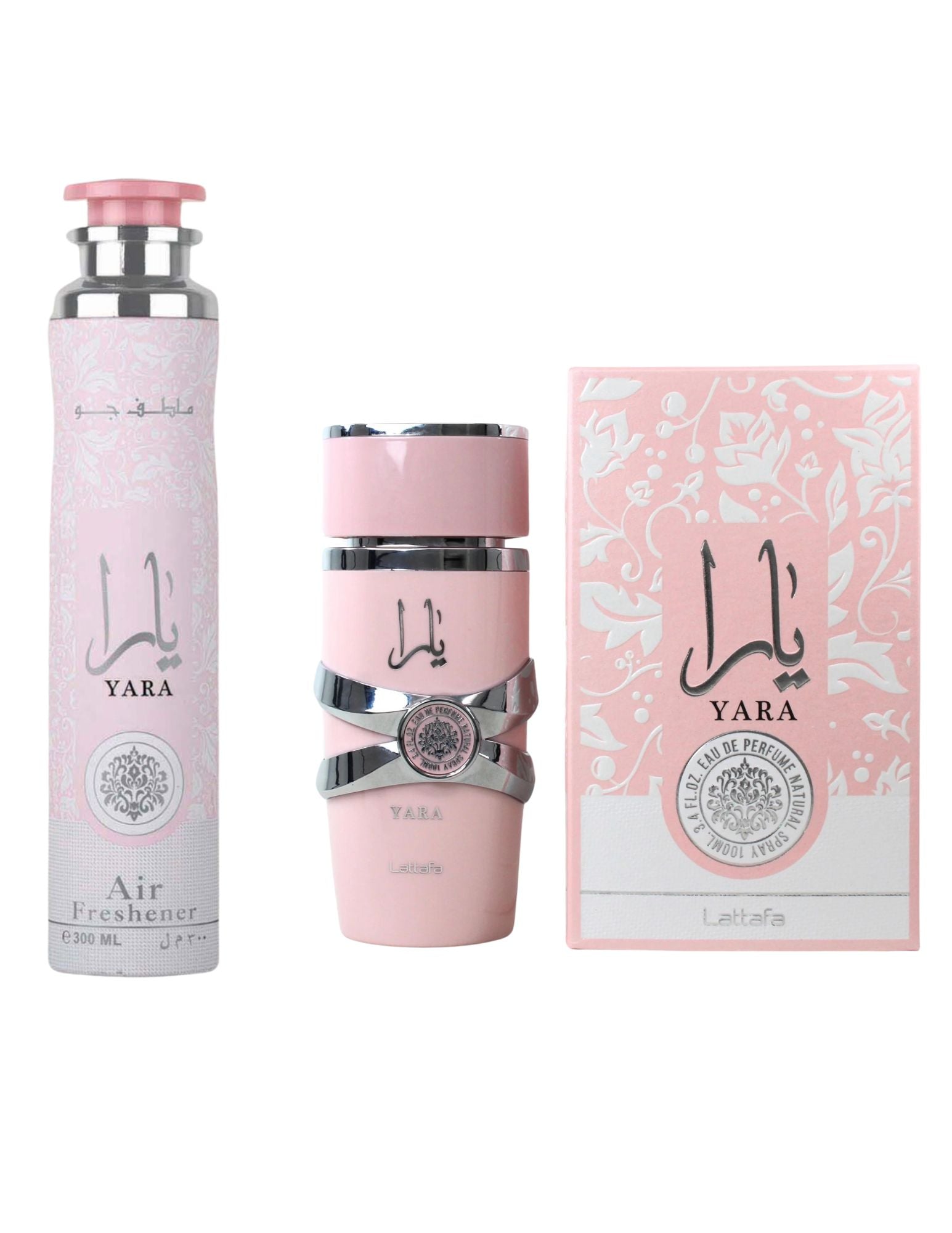 Yara Pink Perfume and Air Freshener Bundle Pack