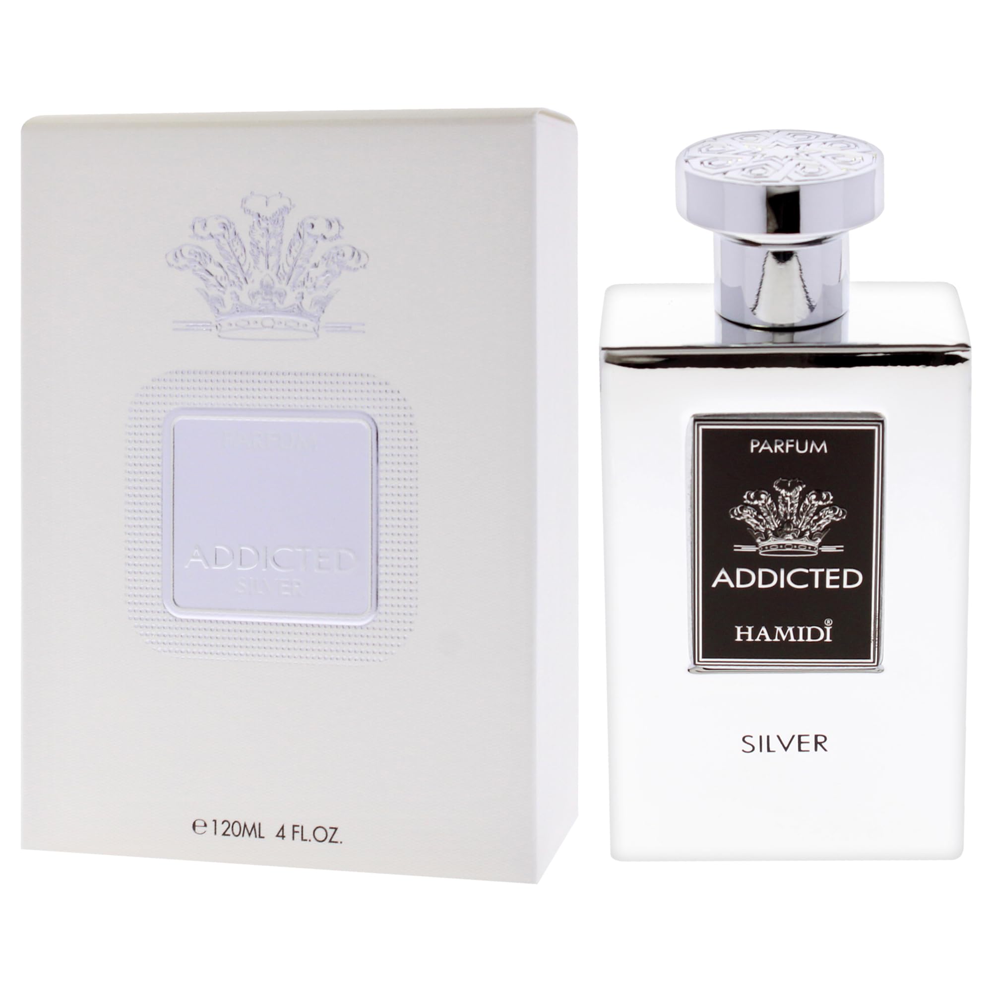 Addicted Silver EDP (120ml) Spray 120ML By Hamidi