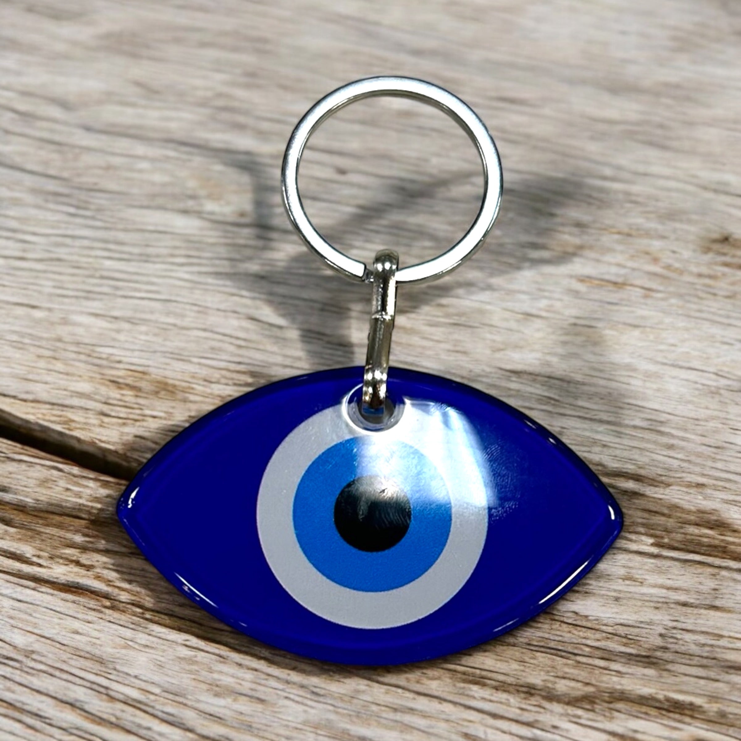 Turkish Evil Eye Blue Keychain